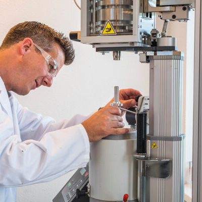 scientist with glasses