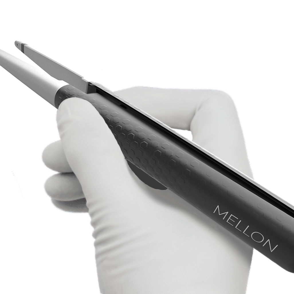 Mellon switch product picture with hand