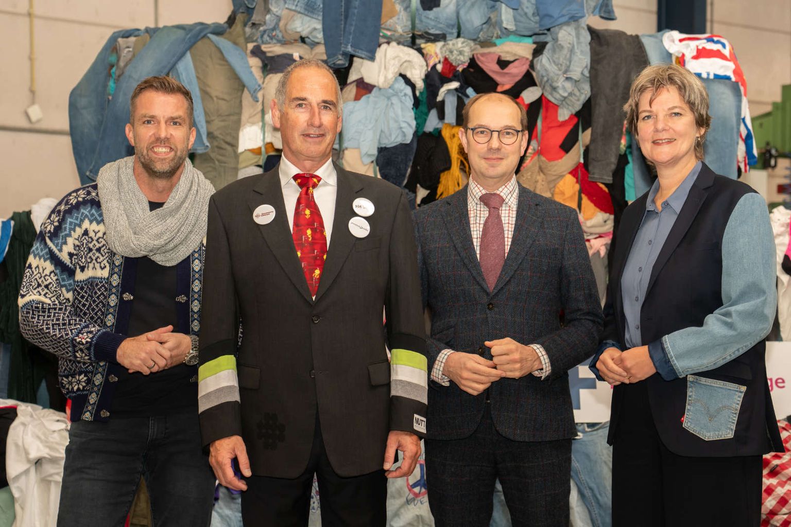 Council member Rink from the municipality of Emmen, Graft (managing director of Sympany) and the provincial deputies Bennema (Groningen) and Meeuwissen (Drenthe)